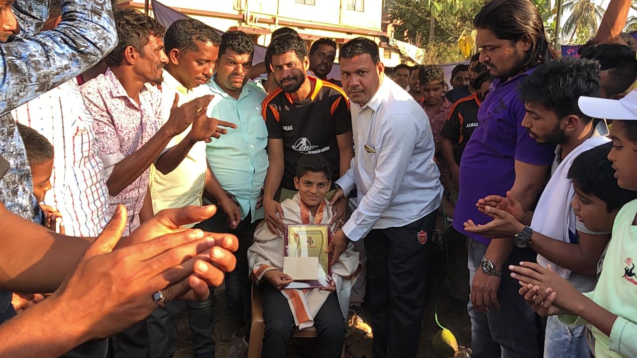 ರಾಷ್ಟ್ರೀಯ ದಕ್ಷಿಣ ವಲಯ ಟ್ವೇಕಾಂಡೋ ಕ್ರೀಡಾಕೂಟ: ಚಿನ್ನದ ಪದಕ ವಿಜೇತನಿಗೆ ಸನ್ಮಾನ